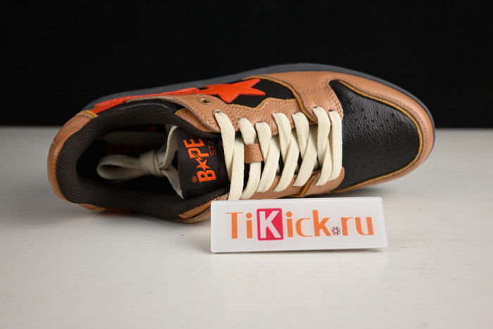 bape sta sk8 to nigo light brown/black/red 1g70191034011