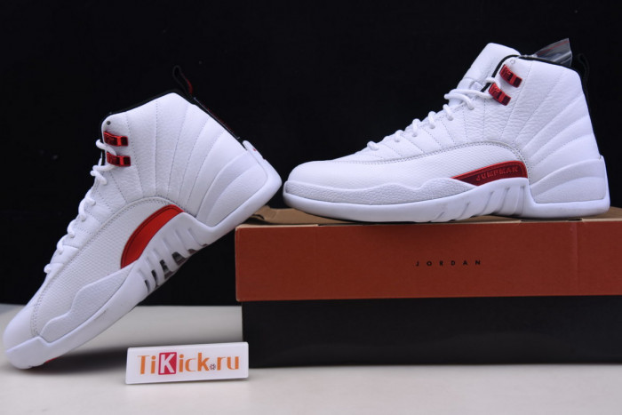 air jordan 12 twist white university red ct8013-106
