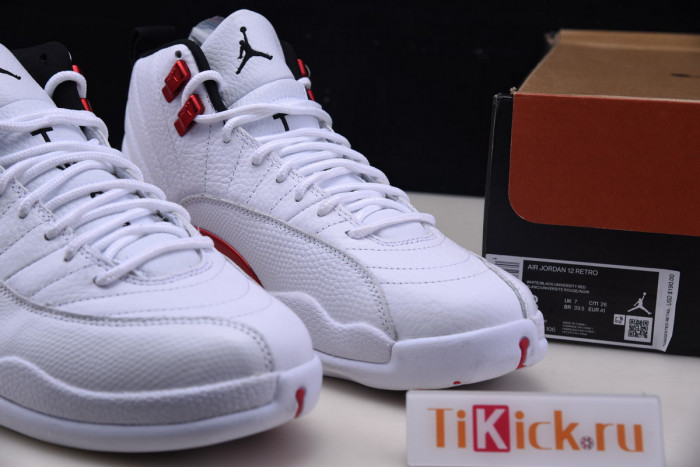 air jordan 12 twist white university red ct8013-106
