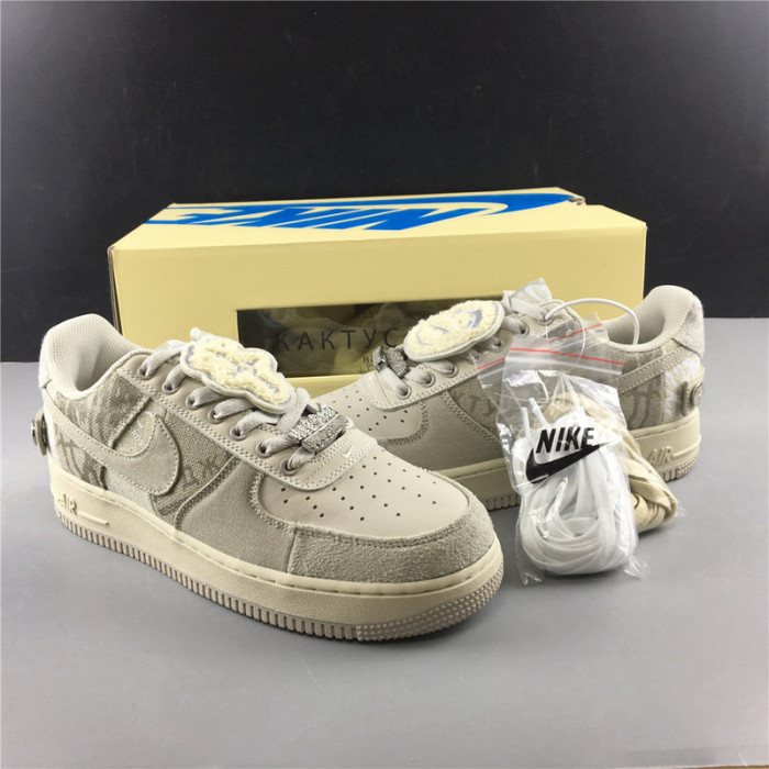 nike air force 1 x travis scott white grey cn2405-902