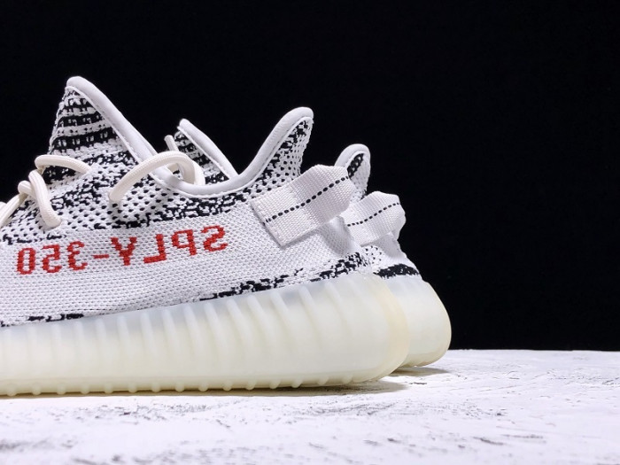 a*d*i*s Y**zy boost 350 v2 zebra black white cp9654