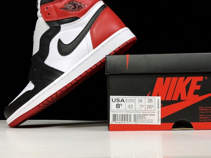 air jordan 1 black toe 555088-125
